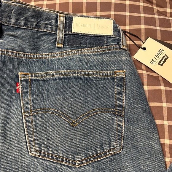 BNWT men’s Levi & RE/DONE straight upcycled vintage jeans - Picture 4 of 12